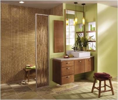 Custom bathroom vanity built by Wood Master Design