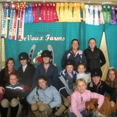 DeVaux Farms students display their winning ribbon