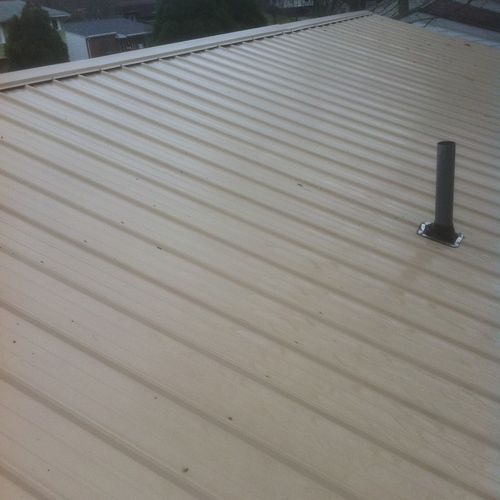 Same roof after cleaning