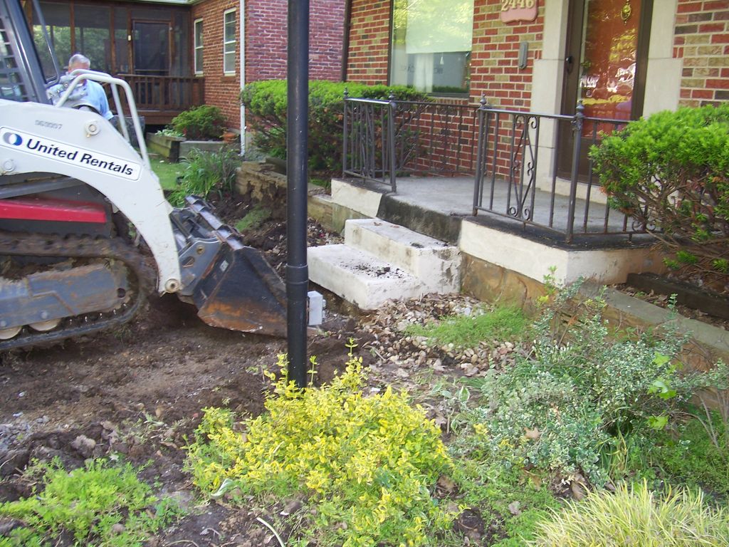 Before addition    demo front porch