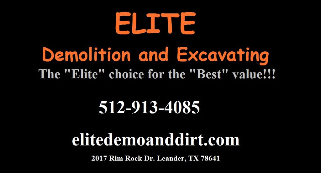 Elite Demolition and Excavating