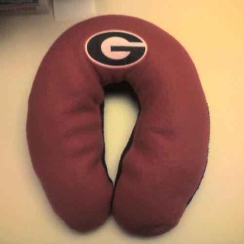 We make personalized neck pillows.  Heat it up in 