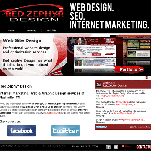My Freelance Business website at: www.redzephyrdes
