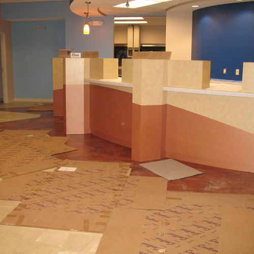 Finish pics of bank flooring