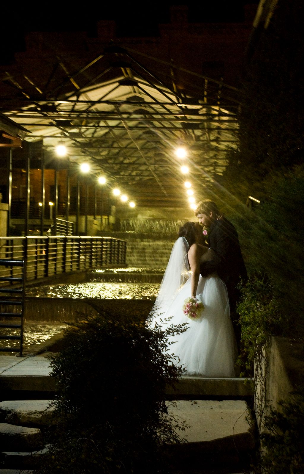 Wedding day clients enjoying a private moment at t