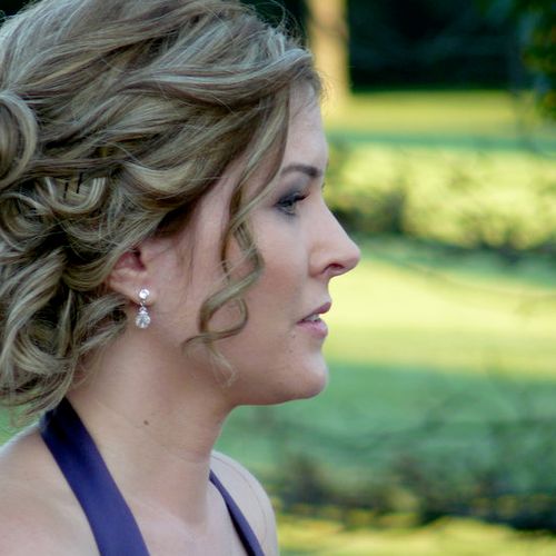 This is an updo I did for a wedding in September. 