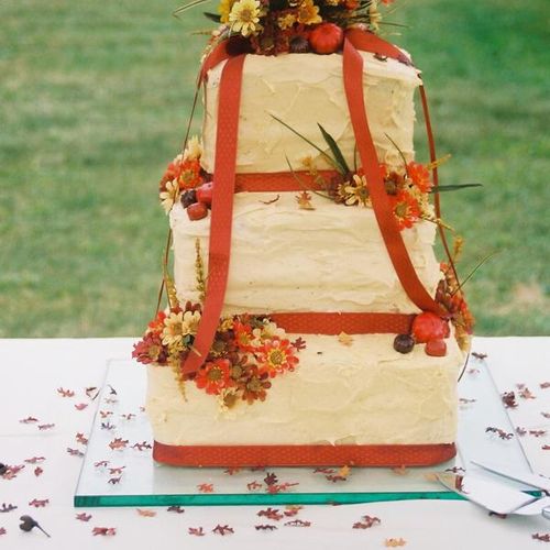 Cake we made for a fall wedding