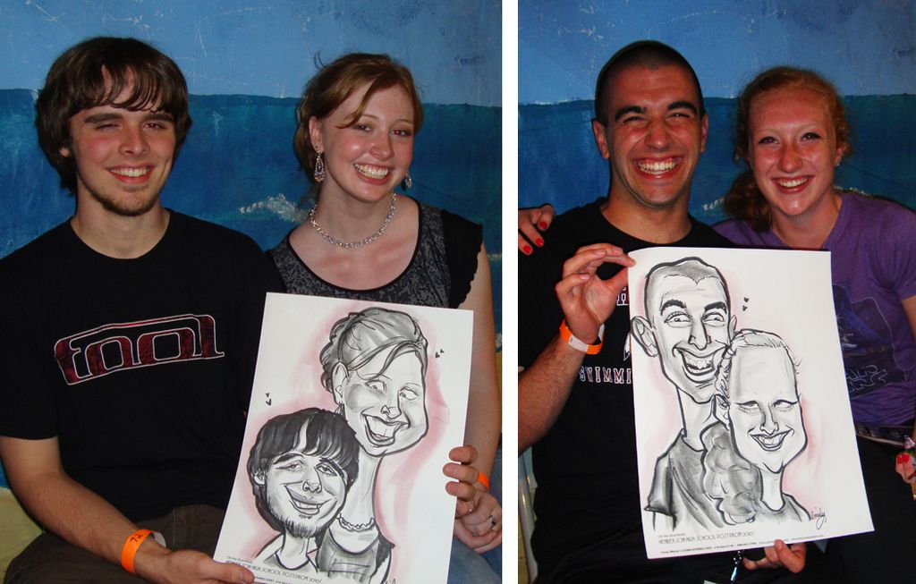 Post prom caricatures!