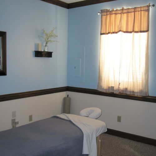 One of the massage rooms