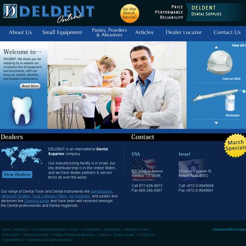 The client is a manufacturer of dentistry supplies