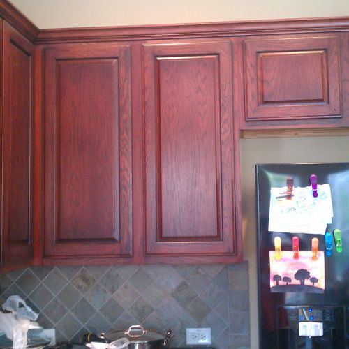 Cabinet refinishing, After