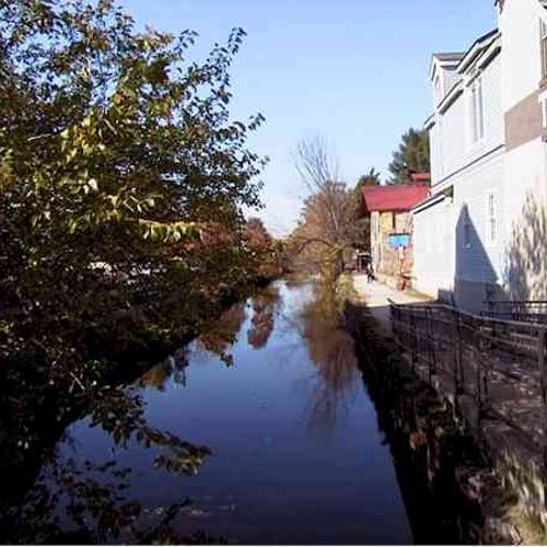 Homes and businesses in Lambertville, NJ