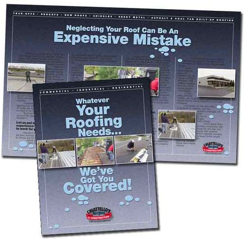Design and copy for roofing company