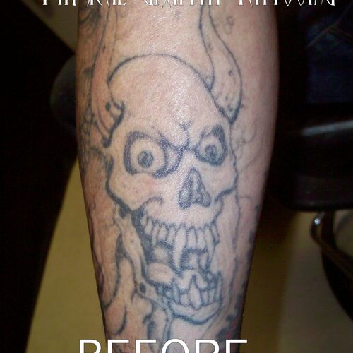 TATTOO BEFORE COVER UP