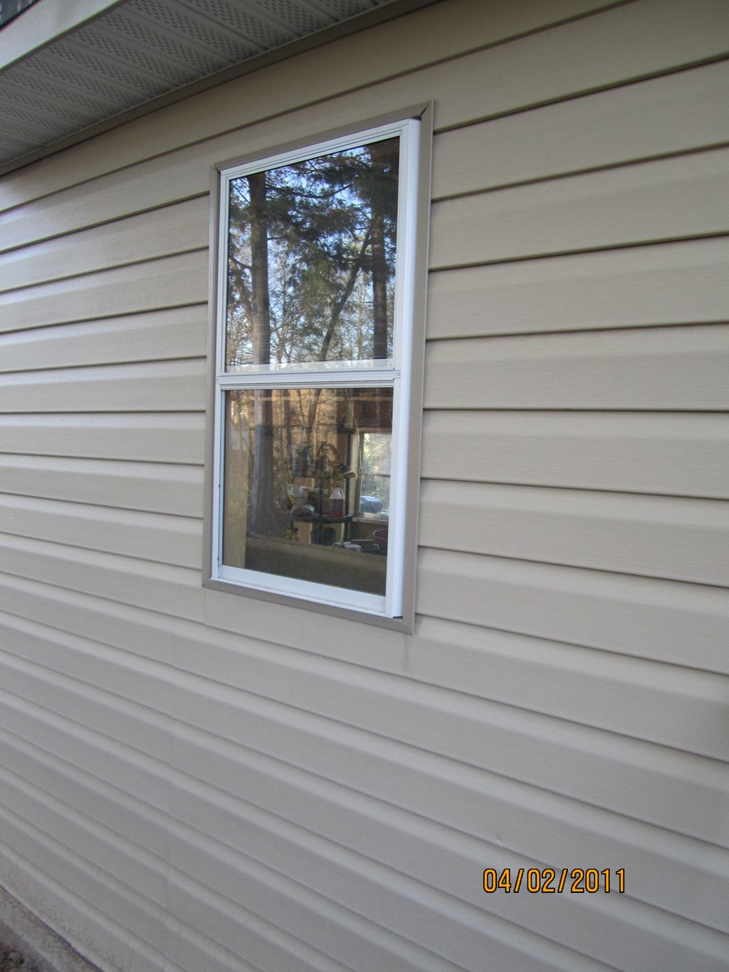 put up siding and installed windows