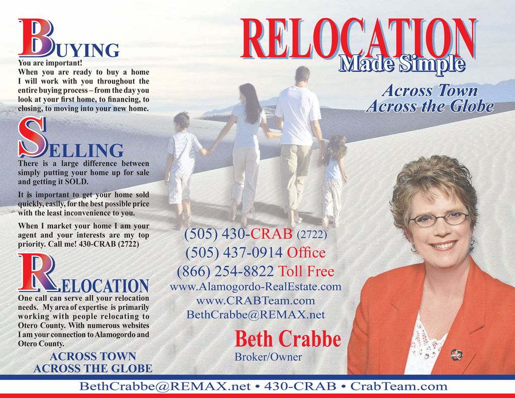 Beth Crabbe Tri-Fold Brochure side 2