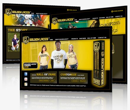 Golden Laces Website Design