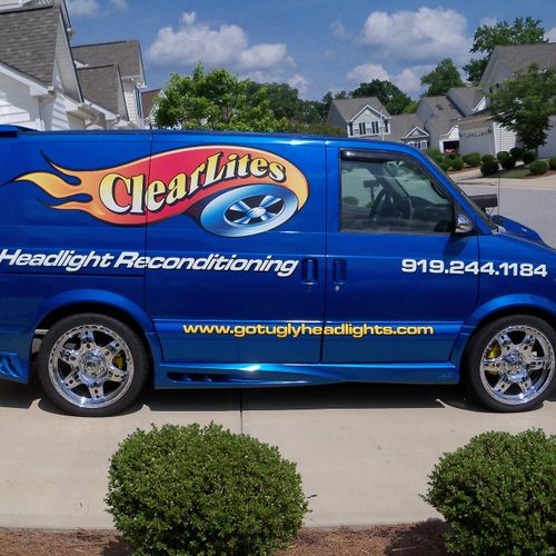 Clear Lites Digital printed graphics and lettering