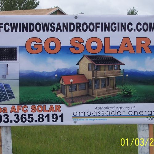 GO SOLAR and Provide clean energy and save money.A