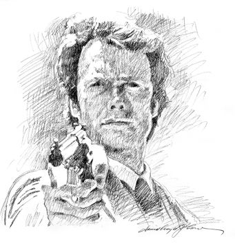 Clint Eastwood in Dirty Harry role for newspaper a
