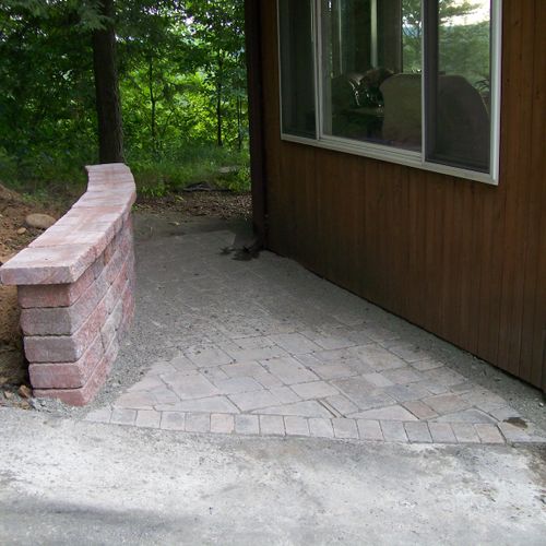 Here is a small patio we installed.