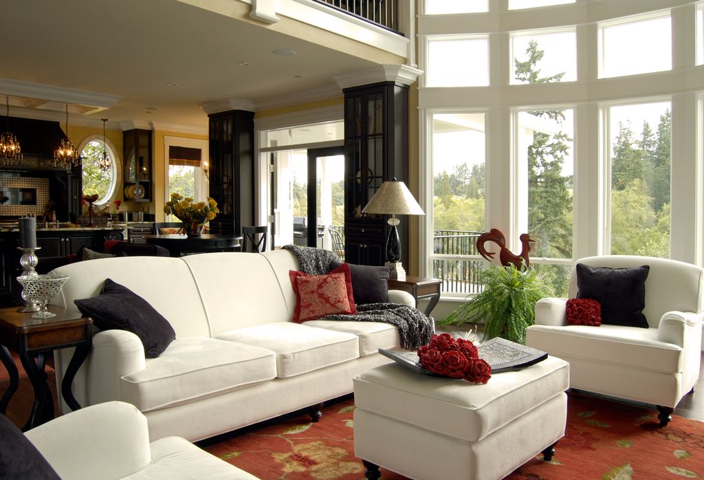 A bright a lovely Family room.