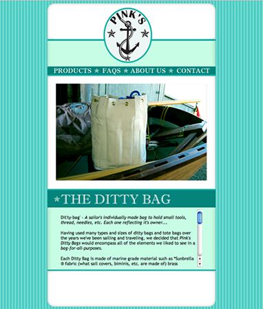 Web - Ditty bag site.