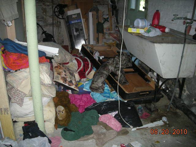 Wet mildewy basement items, Dover NH