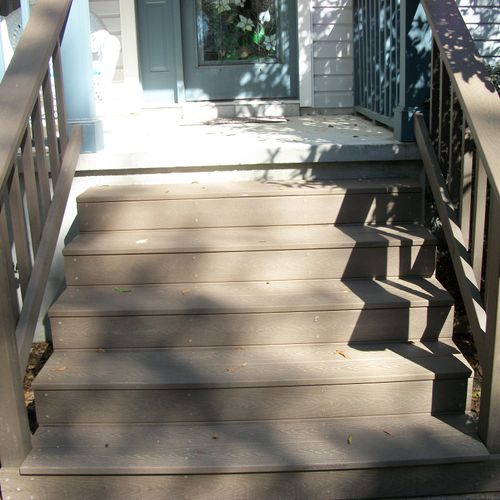 New stairs w/ Trex composite decking