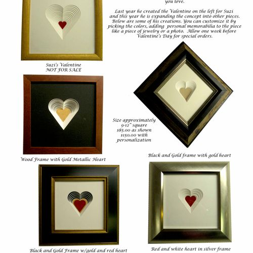These lovely frames can be personalized with photo