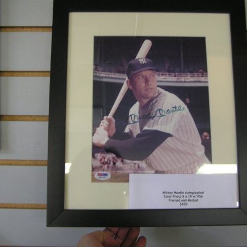 We carry limited edition sports memorabilia too!