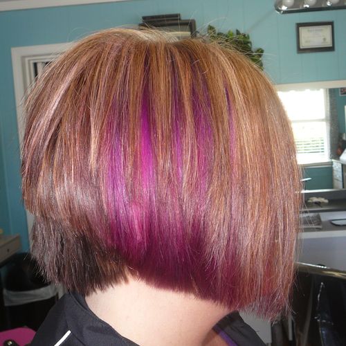 purple on the side