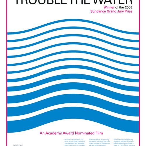 Film poster, for print, Trouble the Water.