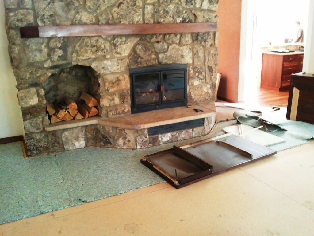 Genesse Job: Prior to Hardwood installation and st