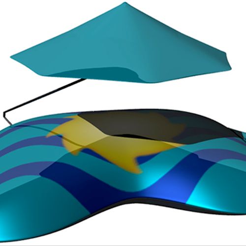 3D prototype for client beach pillow concept