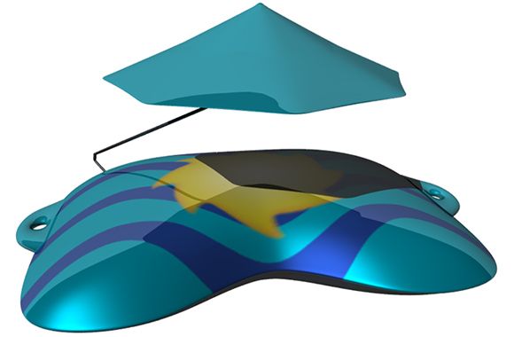 3D prototype for client beach pillow concept