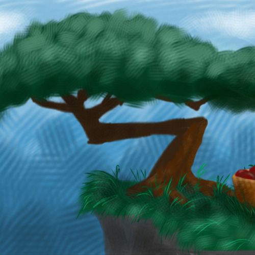 Short an Apple - Drawn on ITouch with Sketchbook M