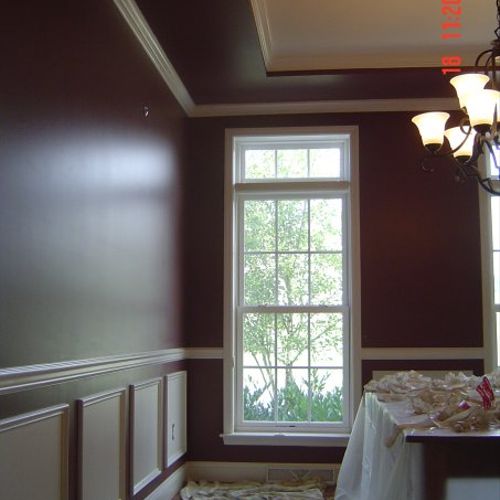 This is a dining room I did in Winslett.