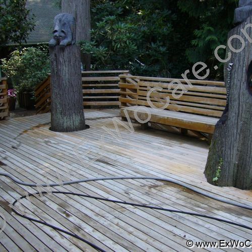 Cedar Deck Before Restoration
