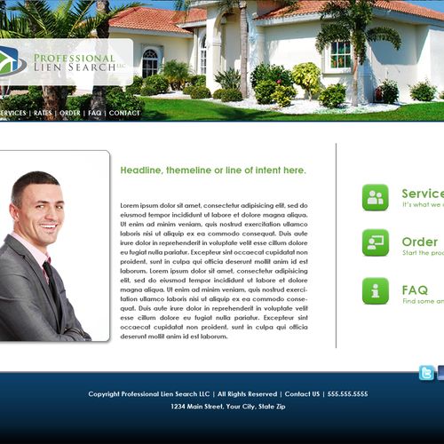 Lien Services Website Design