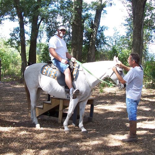 Our rides include basic horseback riding instructi