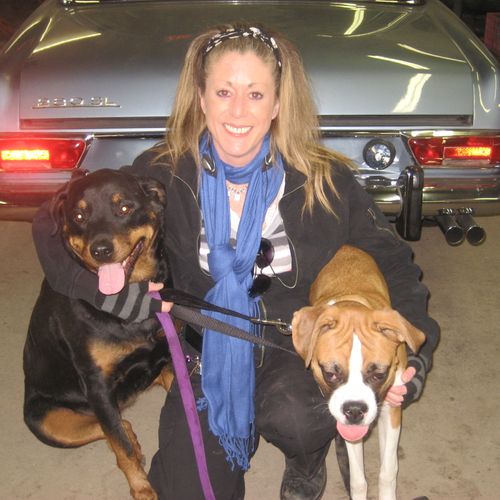 Audra Rose (left), myself and Liebe Boxer (right);