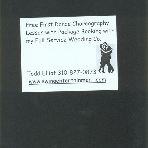 Free First Dance Lesson/Choreography Voucher