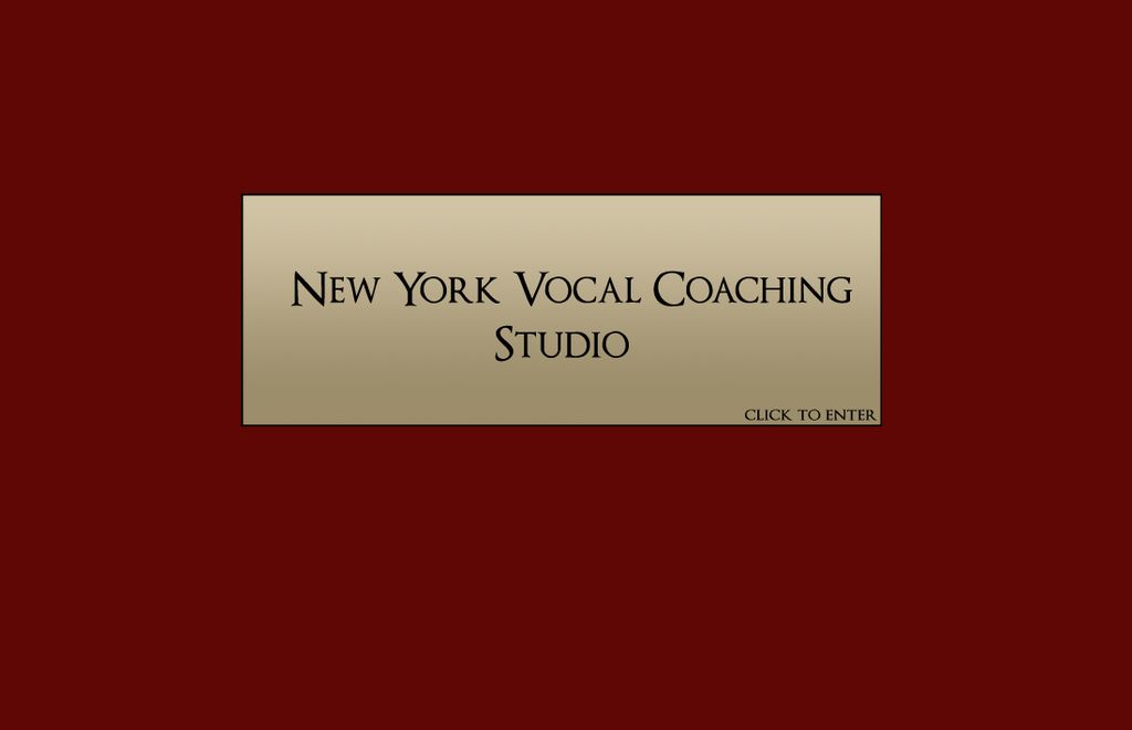 New York Vocal Coaching Studio