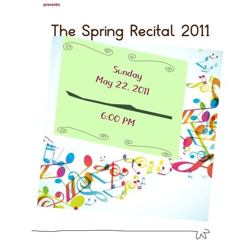 Our Spring Recital