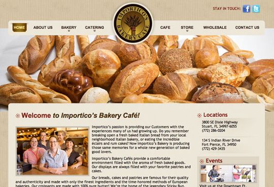 Designed Website: ImporticosBakeryCafe.com