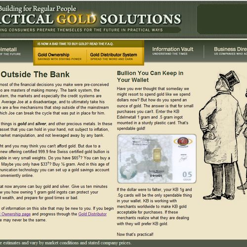 In-House Project: PracticalGold.com