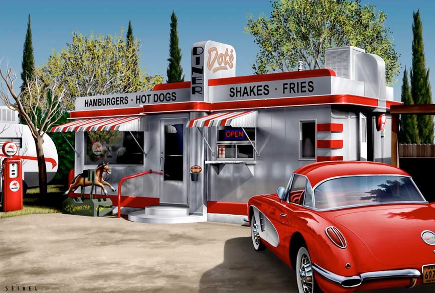 Dot's Diner, A self-promotional illustration creat