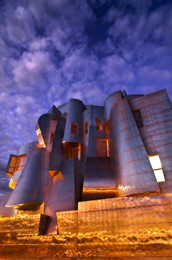Weisman Art Museum at Dusk, Minneapolis Minnesota