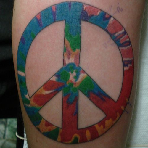 Tie-Dyed Peace Sign